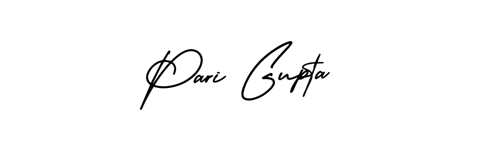 How to make Pari Gupta signature? AmerikaSignatureDemo-Regular is a professional autograph style. Create handwritten signature for Pari Gupta name. Pari Gupta signature style 3 images and pictures png