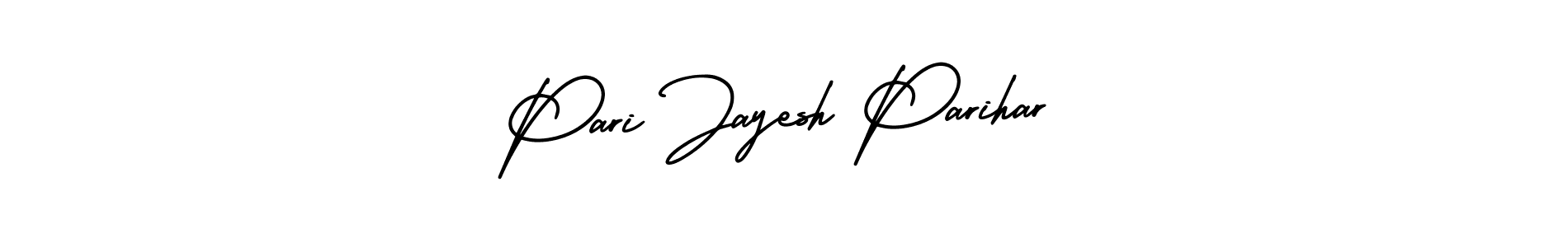 Use a signature maker to create a handwritten signature online. With this signature software, you can design (AmerikaSignatureDemo-Regular) your own signature for name Pari Jayesh Parihar. Pari Jayesh Parihar signature style 3 images and pictures png