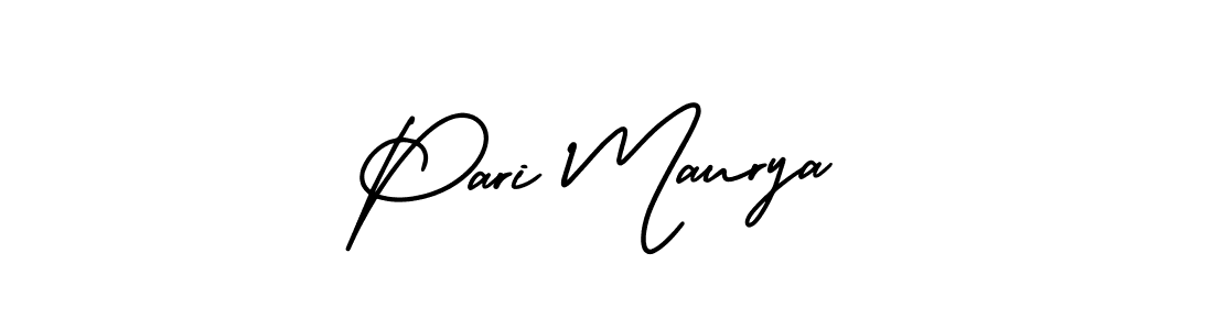 Also we have Pari Maurya name is the best signature style. Create professional handwritten signature collection using AmerikaSignatureDemo-Regular autograph style. Pari Maurya signature style 3 images and pictures png