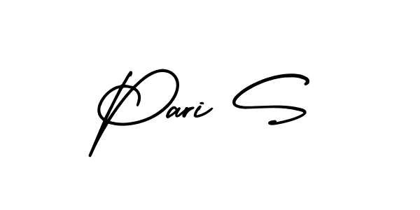 Create a beautiful signature design for name Pari S. With this signature (AmerikaSignatureDemo-Regular) fonts, you can make a handwritten signature for free. Pari S signature style 3 images and pictures png