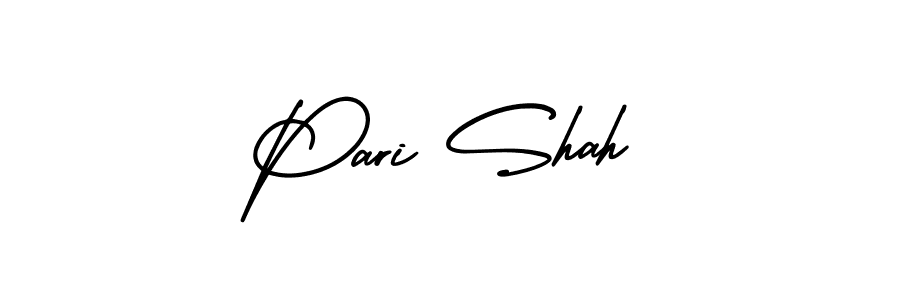 Create a beautiful signature design for name Pari Shah. With this signature (AmerikaSignatureDemo-Regular) fonts, you can make a handwritten signature for free. Pari Shah signature style 3 images and pictures png