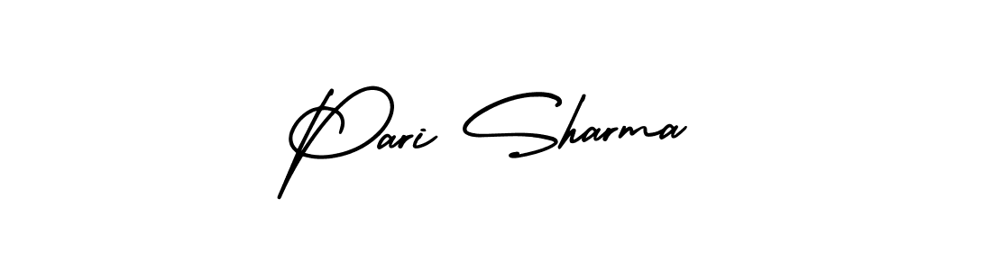 Design your own signature with our free online signature maker. With this signature software, you can create a handwritten (AmerikaSignatureDemo-Regular) signature for name Pari Sharma. Pari Sharma signature style 3 images and pictures png