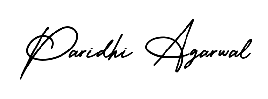 A timeless handwritten aesthetic for Paridhi Agarwal. The AmerikaSignatureDemo-Regular font gives your signature a handcrafted feel with natural curves. Paridhi Agarwal signature style 3 images and pictures png