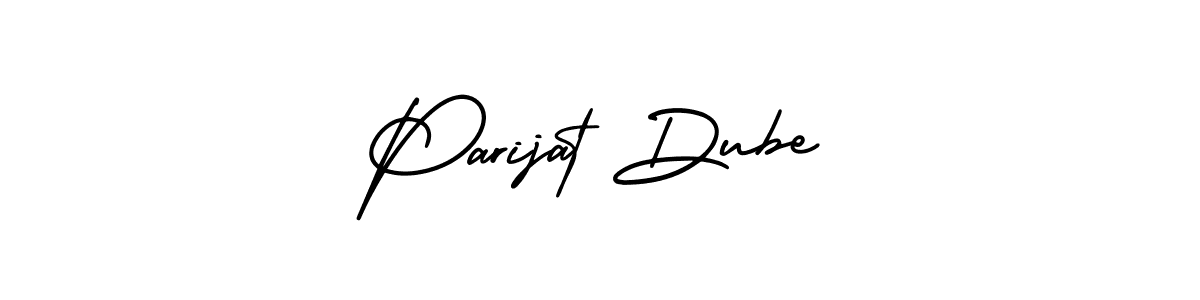 Make a short Parijat Dube signature style. Manage your documents anywhere anytime using AmerikaSignatureDemo-Regular. Create and add eSignatures, submit forms, share and send files easily. Parijat Dube signature style 3 images and pictures png