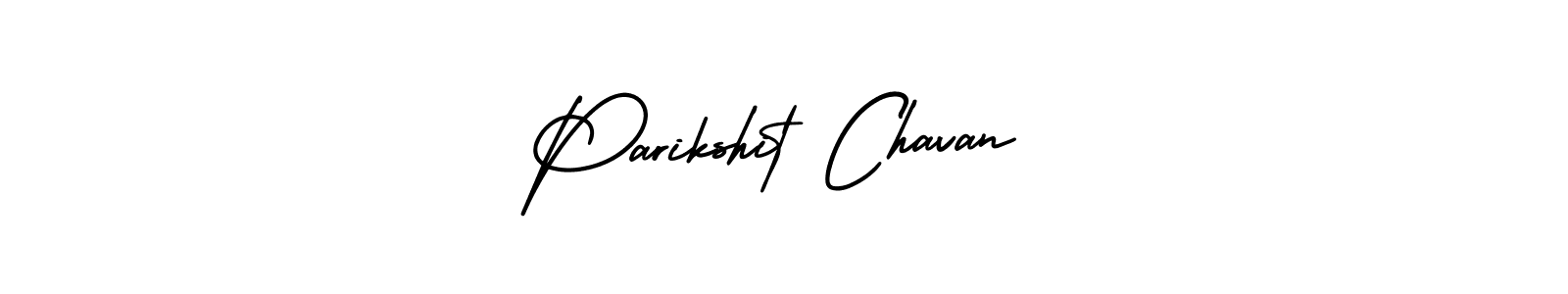 Make a beautiful signature design for name Parikshit Chavan. With this signature (AmerikaSignatureDemo-Regular) style, you can create a handwritten signature for free. Parikshit Chavan signature style 3 images and pictures png