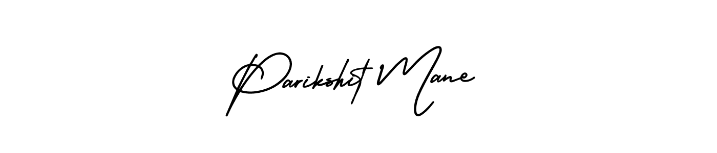 You should practise on your own different ways (AmerikaSignatureDemo-Regular) to write your name (Parikshit Mane) in signature. don't let someone else do it for you. Parikshit Mane signature style 3 images and pictures png