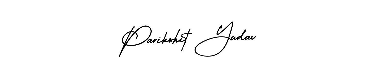 Use a signature maker to create a handwritten signature online. With this signature software, you can design (AmerikaSignatureDemo-Regular) your own signature for name Parikshit Yadav. Parikshit Yadav signature style 3 images and pictures png