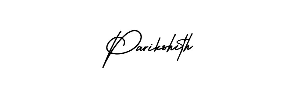 Use a signature maker to create a handwritten signature online. With this signature software, you can design (AmerikaSignatureDemo-Regular) your own signature for name Parikshith. Parikshith signature style 3 images and pictures png