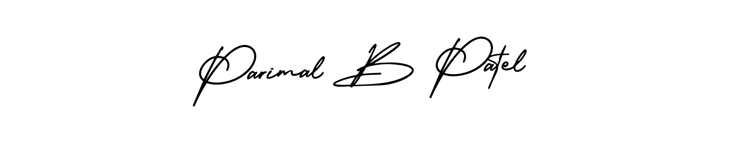 How to make Parimal B Patel name signature. Use AmerikaSignatureDemo-Regular style for creating short signs online. This is the latest handwritten sign. Parimal B Patel signature style 3 images and pictures png