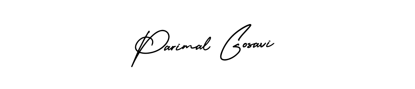 Design your own signature with our free online signature maker. With this signature software, you can create a handwritten (AmerikaSignatureDemo-Regular) signature for name Parimal Gosavi. Parimal Gosavi signature style 3 images and pictures png