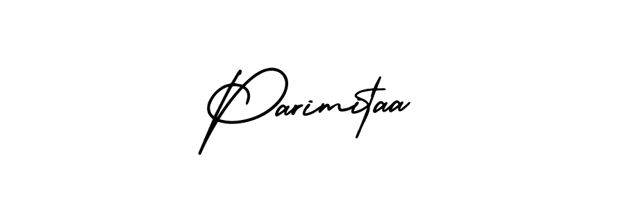 Design your own signature with our free online signature maker. With this signature software, you can create a handwritten (AmerikaSignatureDemo-Regular) signature for name Parimitaa. Parimitaa signature style 3 images and pictures png