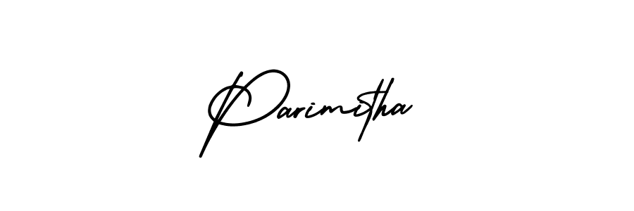 Create a beautiful signature design for name Parimitha. With this signature (AmerikaSignatureDemo-Regular) fonts, you can make a handwritten signature for free. Parimitha signature style 3 images and pictures png