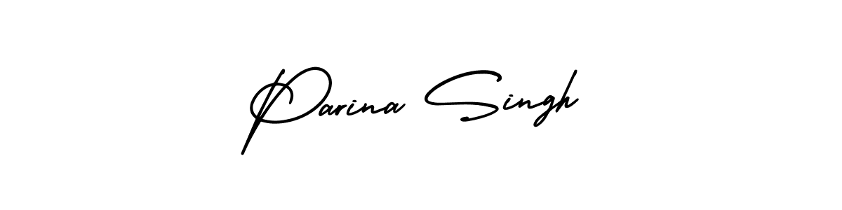 Design your own signature with our free online signature maker. With this signature software, you can create a handwritten (AmerikaSignatureDemo-Regular) signature for name Parina Singh. Parina Singh signature style 3 images and pictures png