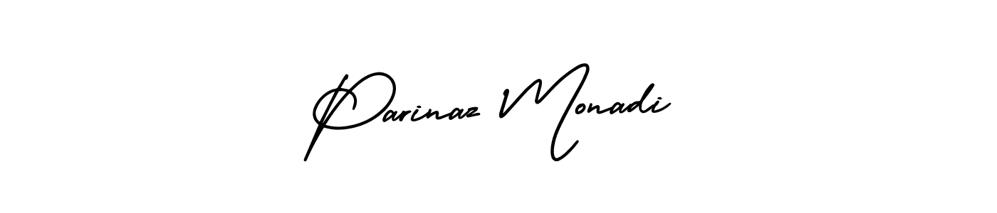 Also You can easily find your signature by using the search form. We will create Parinaz Monadi name handwritten signature images for you free of cost using AmerikaSignatureDemo-Regular sign style. Parinaz Monadi signature style 3 images and pictures png