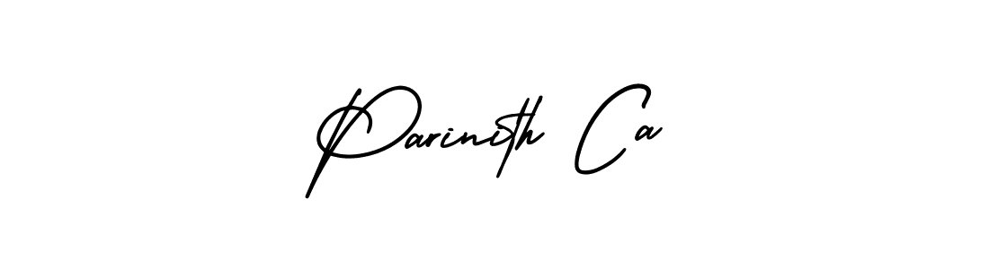 Make a beautiful signature design for name Parinith Ca. With this signature (AmerikaSignatureDemo-Regular) style, you can create a handwritten signature for free. Parinith Ca signature style 3 images and pictures png