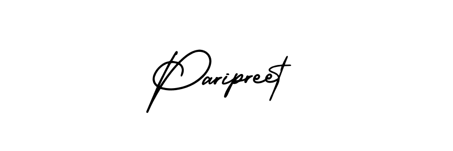 Make a beautiful signature design for name Paripreet. With this signature (AmerikaSignatureDemo-Regular) style, you can create a handwritten signature for free. Paripreet signature style 3 images and pictures png