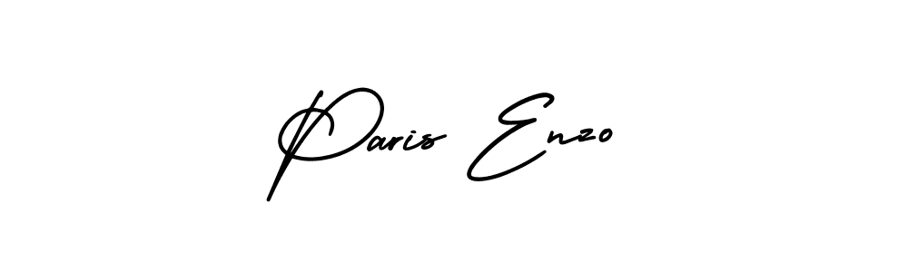 Use a signature maker to create a handwritten signature online. With this signature software, you can design (AmerikaSignatureDemo-Regular) your own signature for name Paris Enzo. Paris Enzo signature style 3 images and pictures png