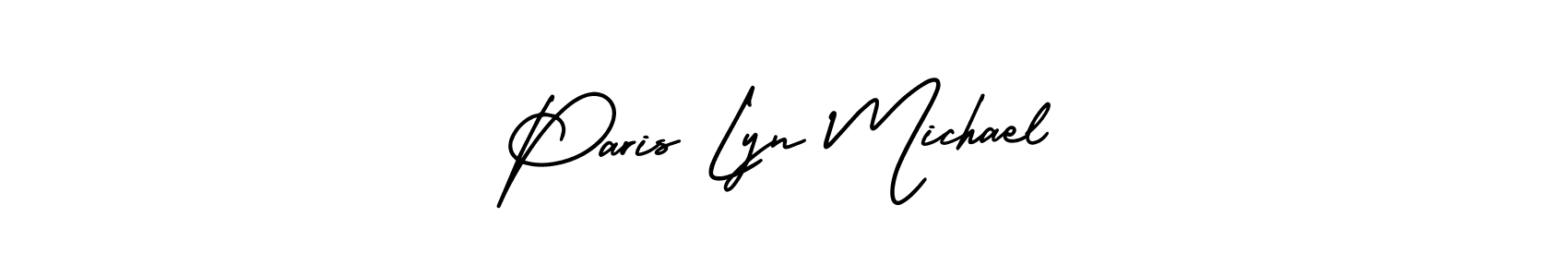 How to make Paris Lyn Michael signature? AmerikaSignatureDemo-Regular is a professional autograph style. Create handwritten signature for Paris Lyn Michael name. Paris Lyn Michael signature style 3 images and pictures png