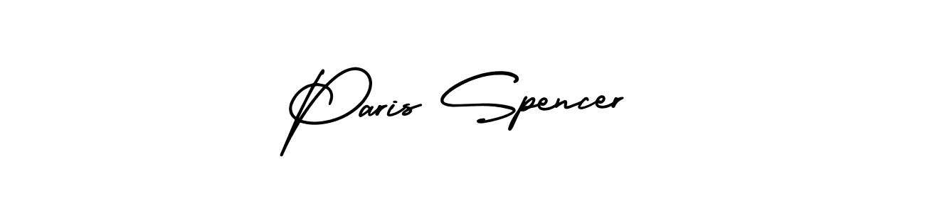 Design your own signature with our free online signature maker. With this signature software, you can create a handwritten (AmerikaSignatureDemo-Regular) signature for name Paris Spencer. Paris Spencer signature style 3 images and pictures png