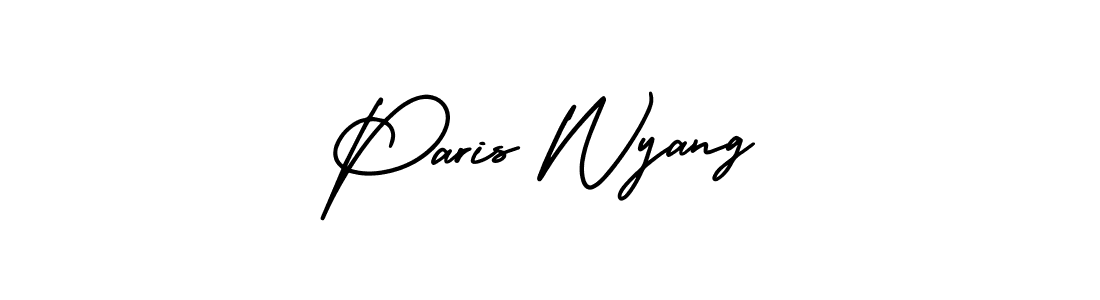 It looks lik you need a new signature style for name Paris Wyang. Design unique handwritten (AmerikaSignatureDemo-Regular) signature with our free signature maker in just a few clicks. Paris Wyang signature style 3 images and pictures png