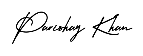 Transform the name Parishay Khan into a signature masterpiece using AmerikaSignatureDemo-Regular font. Ideal for photographers, artists, and creators looking for watermarks. Parishay Khan signature style 3 images and pictures png