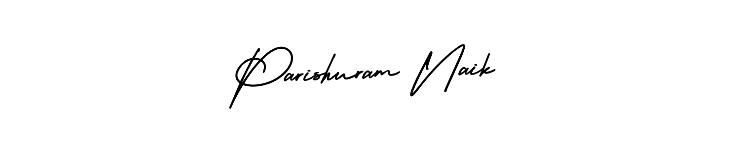 How to make Parishuram Naik name signature. Use AmerikaSignatureDemo-Regular style for creating short signs online. This is the latest handwritten sign. Parishuram Naik signature style 3 images and pictures png