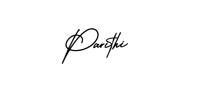 You should practise on your own different ways (AmerikaSignatureDemo-Regular) to write your name (Parithi) in signature. don't let someone else do it for you. Parithi signature style 3 images and pictures png