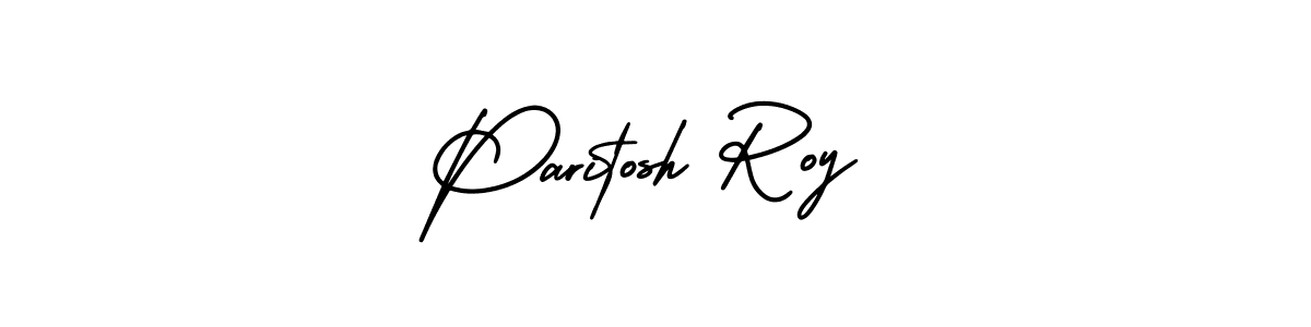 The best way (AmerikaSignatureDemo-Regular) to make a short signature is to pick only two or three words in your name. The name Paritosh Roy include a total of six letters. For converting this name. Paritosh Roy signature style 3 images and pictures png