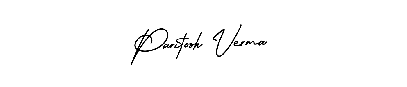 Use a signature maker to create a handwritten signature online. With this signature software, you can design (AmerikaSignatureDemo-Regular) your own signature for name Paritosh Verma. Paritosh Verma signature style 3 images and pictures png