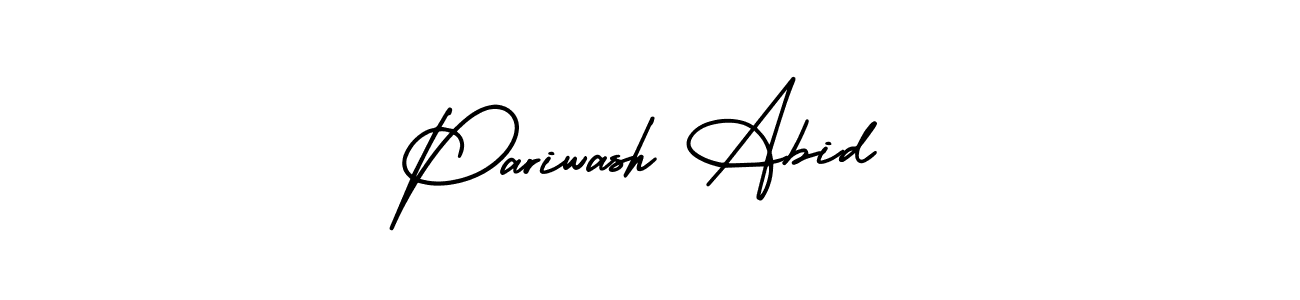 Design your own signature with our free online signature maker. With this signature software, you can create a handwritten (AmerikaSignatureDemo-Regular) signature for name Pariwash Abid. Pariwash Abid signature style 3 images and pictures png