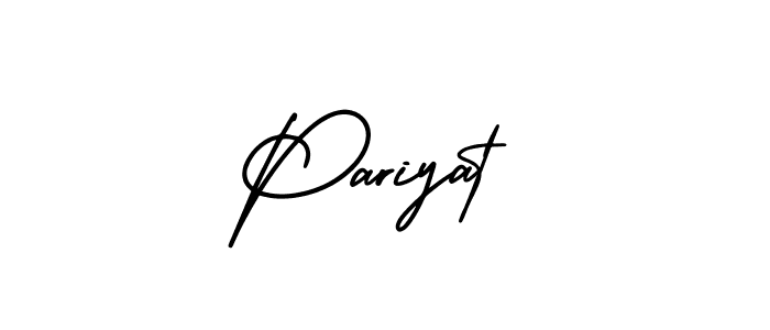 The best way (AmerikaSignatureDemo-Regular) to make a short signature is to pick only two or three words in your name. The name Pariyat include a total of six letters. For converting this name. Pariyat signature style 3 images and pictures png