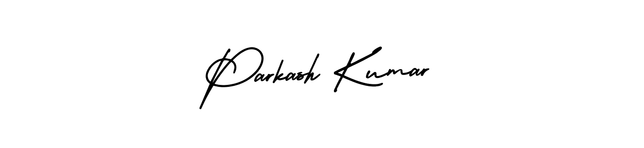 Use a signature maker to create a handwritten signature online. With this signature software, you can design (AmerikaSignatureDemo-Regular) your own signature for name Parkash Kumar. Parkash Kumar signature style 3 images and pictures png