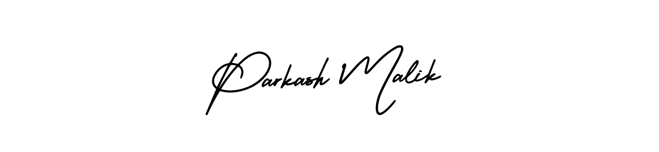 Design your own signature with our free online signature maker. With this signature software, you can create a handwritten (AmerikaSignatureDemo-Regular) signature for name Parkash Malik. Parkash Malik signature style 3 images and pictures png