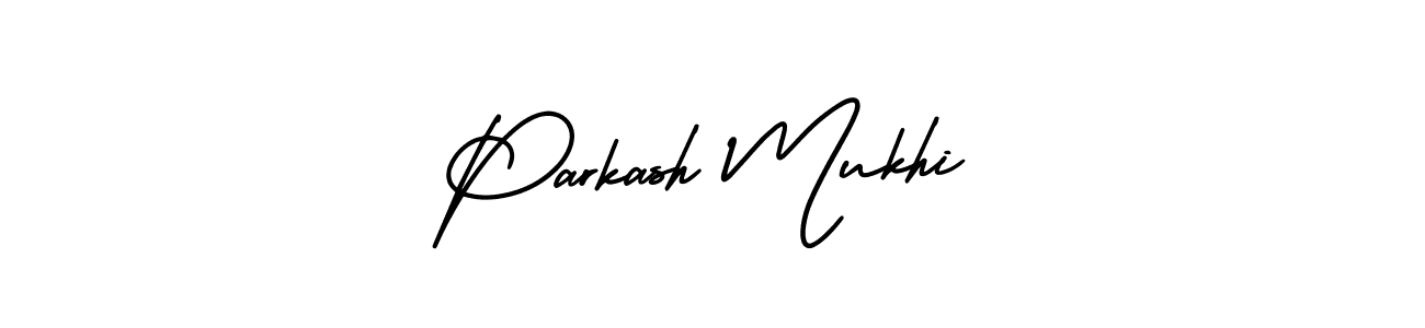 AmerikaSignatureDemo-Regular is a professional signature style that is perfect for those who want to add a touch of class to their signature. It is also a great choice for those who want to make their signature more unique. Get Parkash Mukhi name to fancy signature for free. Parkash Mukhi signature style 3 images and pictures png