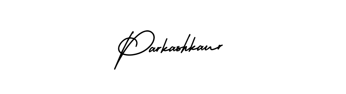 Create a beautiful signature design for name Parkashkaur. With this signature (AmerikaSignatureDemo-Regular) fonts, you can make a handwritten signature for free. Parkashkaur signature style 3 images and pictures png
