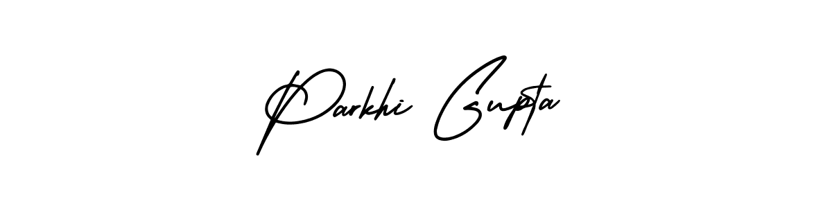 Use a signature maker to create a handwritten signature online. With this signature software, you can design (AmerikaSignatureDemo-Regular) your own signature for name Parkhi Gupta. Parkhi Gupta signature style 3 images and pictures png