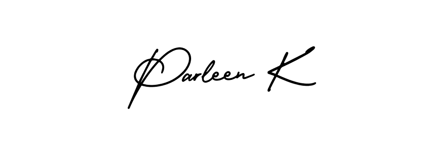 Create a beautiful signature design for name Parleen K. With this signature (AmerikaSignatureDemo-Regular) fonts, you can make a handwritten signature for free. Parleen K signature style 3 images and pictures png