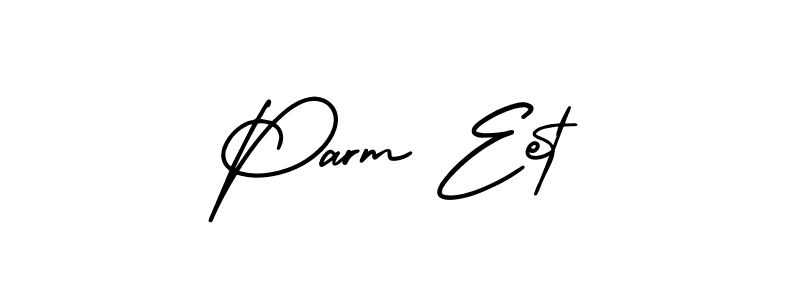 How to make Parm Eet name signature. Use AmerikaSignatureDemo-Regular style for creating short signs online. This is the latest handwritten sign. Parm Eet signature style 3 images and pictures png