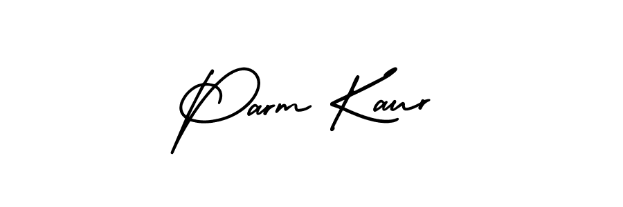 How to Draw Parm Kaur signature style? AmerikaSignatureDemo-Regular is a latest design signature styles for name Parm Kaur. Parm Kaur signature style 3 images and pictures png