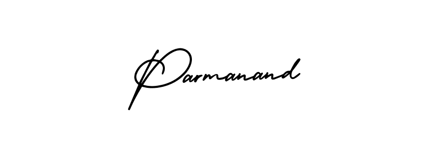 Parmanand stylish signature style. Best Handwritten Sign (AmerikaSignatureDemo-Regular) for my name. Handwritten Signature Collection Ideas for my name Parmanand. Parmanand signature style 3 images and pictures png