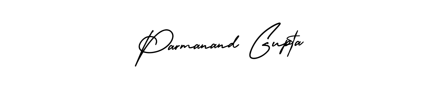 Design your own signature with our free online signature maker. With this signature software, you can create a handwritten (AmerikaSignatureDemo-Regular) signature for name Parmanand Gupta. Parmanand Gupta signature style 3 images and pictures png