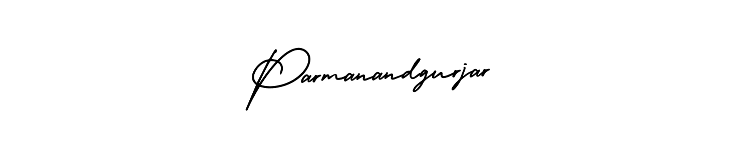 This is the best signature style for the Parmanandgurjar name. Also you like these signature font (AmerikaSignatureDemo-Regular). Mix name signature. Parmanandgurjar signature style 3 images and pictures png