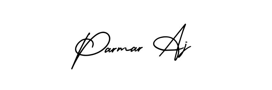 See photos of Parmar Aj official signature by Spectra . Check more albums & portfolios. Read reviews & check more about AmerikaSignatureDemo-Regular font. Parmar Aj signature style 3 images and pictures png