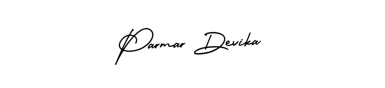 Make a short Parmar Devika signature style. Manage your documents anywhere anytime using AmerikaSignatureDemo-Regular. Create and add eSignatures, submit forms, share and send files easily. Parmar Devika signature style 3 images and pictures png