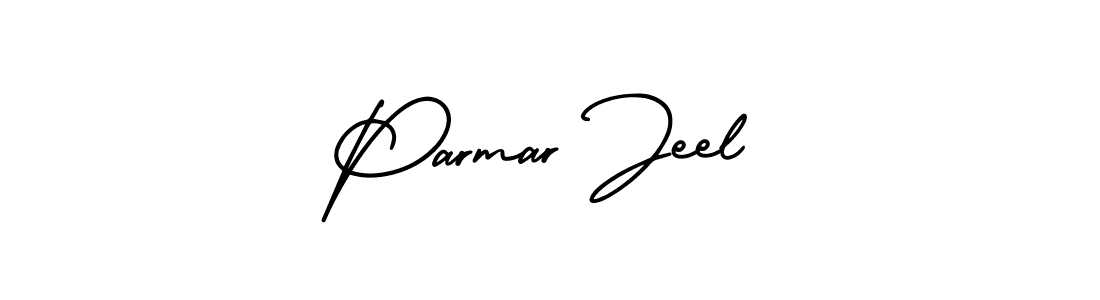 How to Draw Parmar Jeel signature style? AmerikaSignatureDemo-Regular is a latest design signature styles for name Parmar Jeel. Parmar Jeel signature style 3 images and pictures png