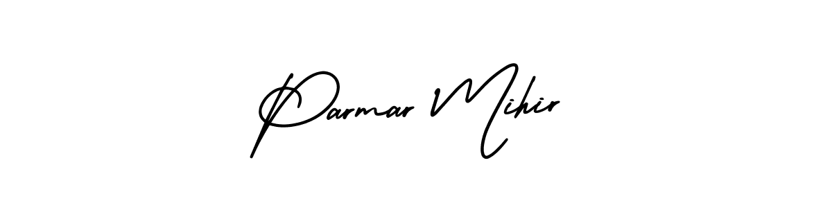 Best and Professional Signature Style for Parmar Mihir. AmerikaSignatureDemo-Regular Best Signature Style Collection. Parmar Mihir signature style 3 images and pictures png