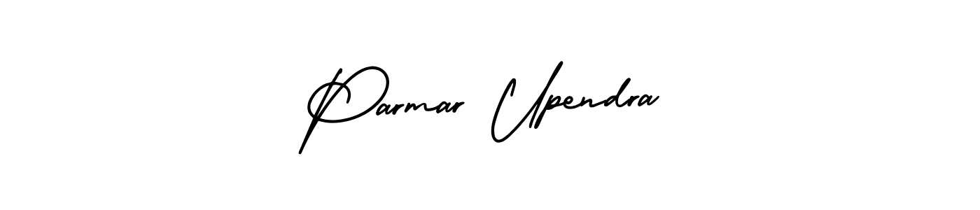 Use a signature maker to create a handwritten signature online. With this signature software, you can design (AmerikaSignatureDemo-Regular) your own signature for name Parmar Upendra. Parmar Upendra signature style 3 images and pictures png