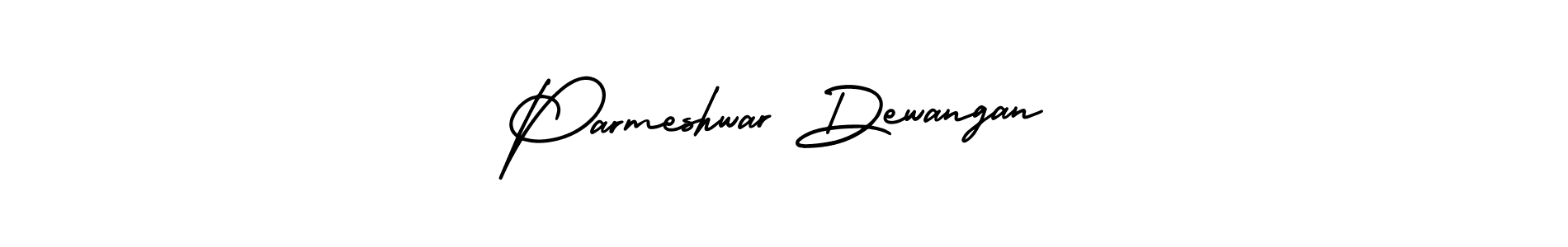 How to make Parmeshwar Dewangan signature? AmerikaSignatureDemo-Regular is a professional autograph style. Create handwritten signature for Parmeshwar Dewangan name. Parmeshwar Dewangan signature style 3 images and pictures png