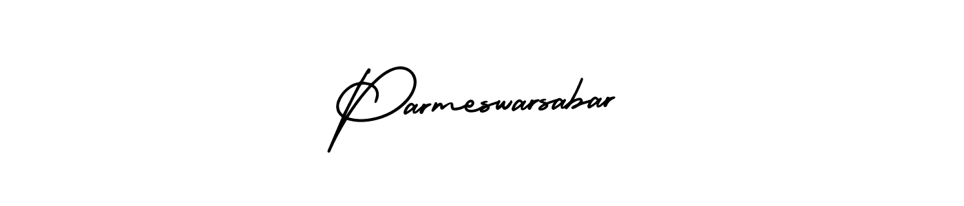Design your own signature with our free online signature maker. With this signature software, you can create a handwritten (AmerikaSignatureDemo-Regular) signature for name Parmeswarsabar. Parmeswarsabar signature style 3 images and pictures png