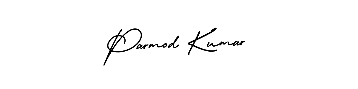 How to make Parmod Kumar name signature. Use AmerikaSignatureDemo-Regular style for creating short signs online. This is the latest handwritten sign. Parmod Kumar signature style 3 images and pictures png